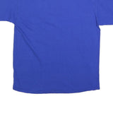 CHAMPION Mens Blue Graphic T-Shirt L Short Sleeve Crew Neck Casual Cotton