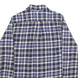 JACHS Mens Blue White Red Check Shirt Cotton M Casual Classic Button Down