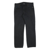LEVI'S 501 Mens Jeans Black Regular Straight Denim Raw W36 L32 Classic Fit