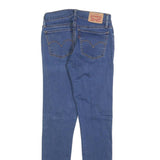 LEVI'S 710 Womens Jeans Blue Slim Skinny Denim Medium W25 L27 Stretch Zip