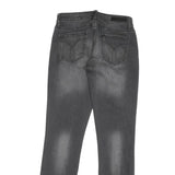 CALVIN KLEIN JEANS Mens Grey Regular Straight Denim Medium W28 L31 Zip Cotton