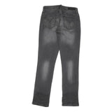 CALVIN KLEIN JEANS Mens Grey Regular Straight Denim Medium W28 L31 Zip Cotton