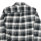 JACHS Mens Black & White Check Shirt L Cotton Blend Button Pocket Casual