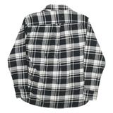 JACHS Mens Black & White Check Shirt L Cotton Blend Button Pocket Casual