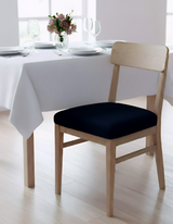 Anyseat Black Plain No Print Chair Cover – Stretch Washable Removable Seat Cover for Dining & Kitchen
