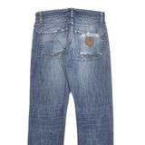 CARHARTT Mens Jeans Blue Regular Straight Denim Light W29 L32 Casual Durable