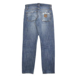 CARHARTT Mens Jeans Blue Regular Straight Denim Light W29 L32 Casual Durable