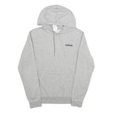 ADIDAS Mens Grey Pullover Hoodie S Cotton Sports Casual Sweatshirt
