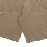 DICKIES Mens Shorts Beige Casual Cotton Blend L W32 Workwear Pocketed