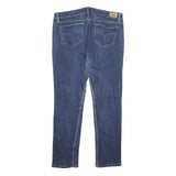 LEVI'S 524 Too Superlow Womens Jeans Blue Relaxed Straight Denim Medium W34 L30