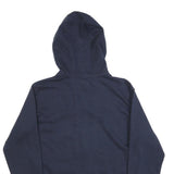 CHAMPION Mens Navy Blue Full Zip Hoodie M Cotton Blend Casual Zip Up