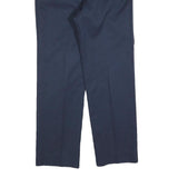 RED KAP Mens Cotton Blend Navy Regular Straight Trousers W30 L30 Workwear Zip