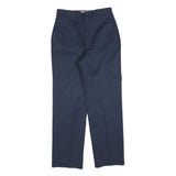 RED KAP Mens Cotton Blend Navy Regular Straight Trousers W30 L30 Workwear Zip