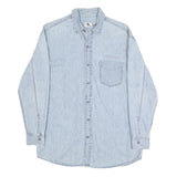CALVIN KLEIN JEANS Mens Blue Denim Shirt S Lightweight Cotton Casual