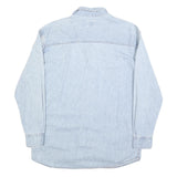 CALVIN KLEIN JEANS Mens Blue Denim Shirt S Lightweight Cotton Casual