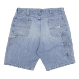 CARHARTT Mens Denim Blue Casual Shorts L W34 Workwear Pocket Detail