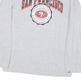 NFL Mens Grey San Francisco 49ers Football Long Sleeve Crew Neck T-Shirt M