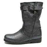 PALLADIUM Womens Leather Ankle Boots Black UK 4 Stylish Casual Footwear