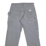 DICKIES Mens Jeans Grey Regular Straight Denim Medium W32 L31 Workwear