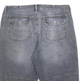 VAN VAAAN Mens Denim Blue Cotton Blend Casual Shorts L W36 Comfortable Fit