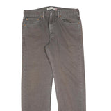 LEVI'S 505 Mens Jeans Grey Regular Straight Denim Raw W34 L32 Zip Closure