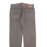 LEVI'S 505 Mens Jeans Grey Regular Straight Denim Raw W34 L32 Zip Closure