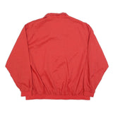 VVC Mens Red Nylon Jacket S Plain Zip Lightweight Casual