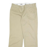 CARHARTT Womens Cotton Blend Beige Regular Straight Trousers W35 L31 Workwear