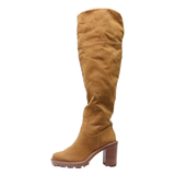 JLO High Boots Orange Suede Womens UK 6