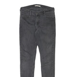 LEVI'S Womens Black Slim Skinny Denim Medium W27 L30 Slim Fit Cotton Blend Jeans