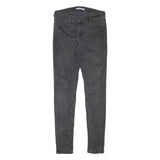 LEVI'S Womens Black Slim Skinny Denim Medium W27 L30 Slim Fit Cotton Blend Jeans