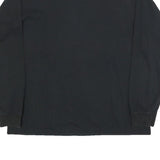 ADIDAS Mens Black Classic Long Sleeve Crew Neck Cotton Blend M T-Shirt