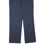 BIG BILL Mens Polyester Blend Navy Regular Straight Trousers W34 L32 Workwear