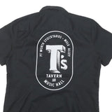 DICKIES Womens Black Work Shirt M Tannahill's Tavern Music Hall Logo