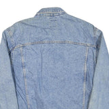 LEE Mens Blue Denim Classic Jacket XL Cotton Blend Button Closure Casual Retro
