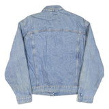 LEE Mens Blue Denim Classic Jacket XL Cotton Blend Button Closure Casual Retro