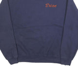 LEE Mens Navy Blue Sweatshirt L Crew Neck Pullover Embroidered Stag