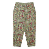GEORGIA NETTI Womens Cotton Blend Floral Relaxed Tapered Trousers W28 L25