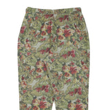 GEORGIA NETTI Womens Cotton Blend Floral Relaxed Tapered Trousers W28 L25