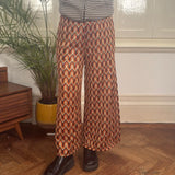 Unbranded Trousers - 28W UK 10 Orange Polyester Blend