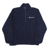 LANDSEND Mens Navy Blue Jumper Plain Pullover Crew Neck Basic Knit L Casual