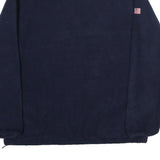 LANDSEND Mens Navy Blue Jumper Plain Pullover Crew Neck Basic Knit L Casual