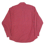 GAP Mens Red Paisley Pattern Shirt L Cotton Long Sleeve Casual Stylish