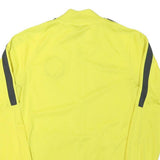NIKE Mens Yellow Manchester City Jacket S Polyester Blend Plain Zip Athletic