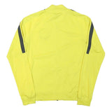 NIKE Mens Yellow Manchester City Jacket S Polyester Blend Plain Zip Athletic