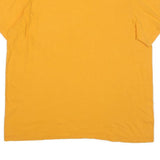 NIKE Mens Yellow Cotton Blend T-Shirt XL Short Sleeve Crew Neck Sports Logo