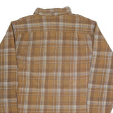 SCHMIDT Mens Beige & Cream Check Shirt M Cotton Blend Casual Button Detail