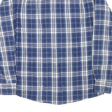 TOMMY HILFIGER Mens Blue Check Shirt M Casual Long Sleeve Cotton Blend