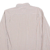 TOMMY HILFIGER Mens White & Red Checked Shirt XL Button Down Casual Cotton Blend