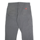 DICKIES Mens Regular Fit Grey Denim W38 L32 Workwear Zip Closure Jeans